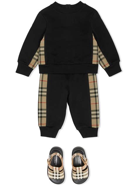 burberry plaid tracksuit|burberry tracksuit kids.